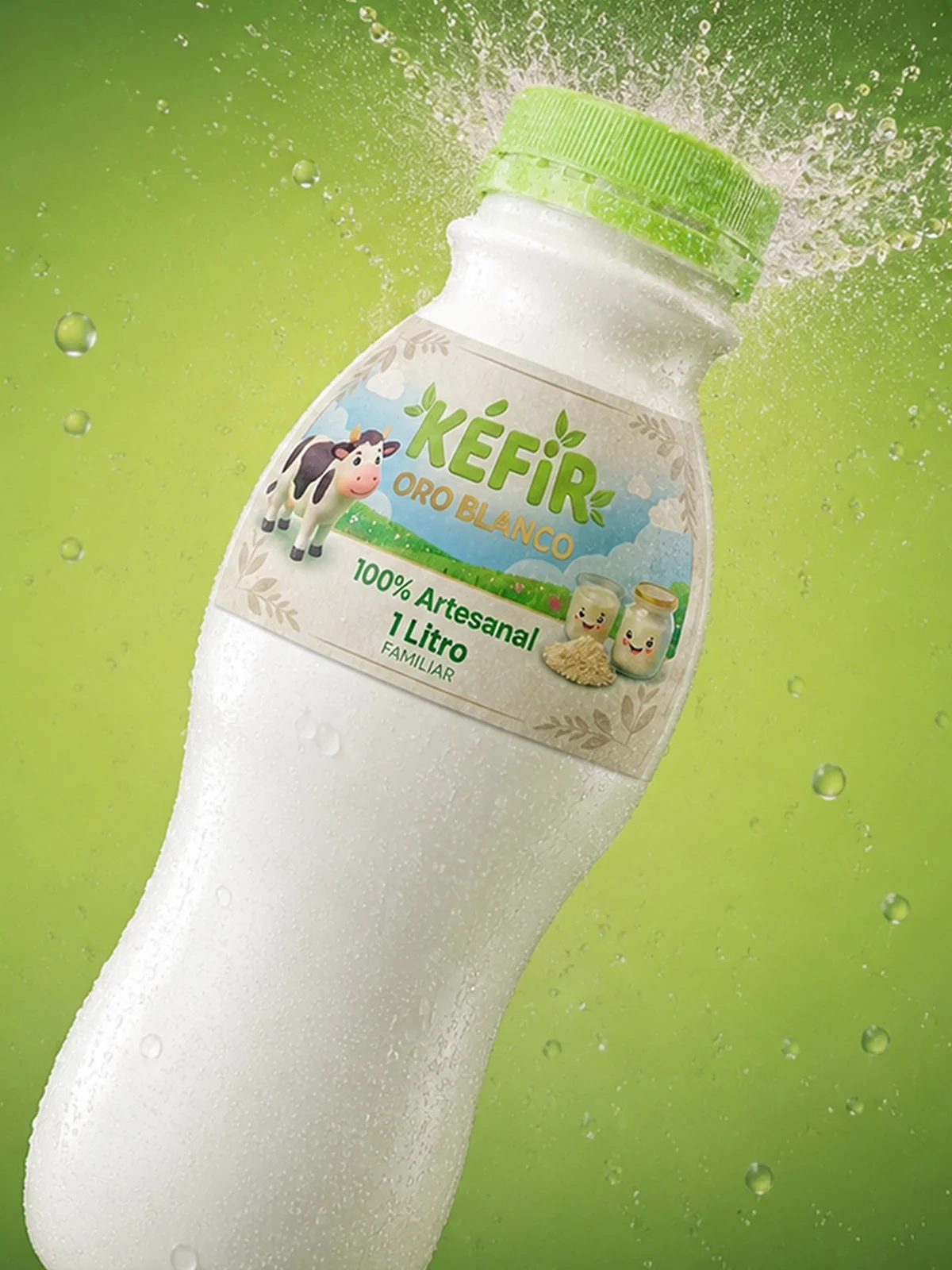 Botella de Kéfir Oro Blanco